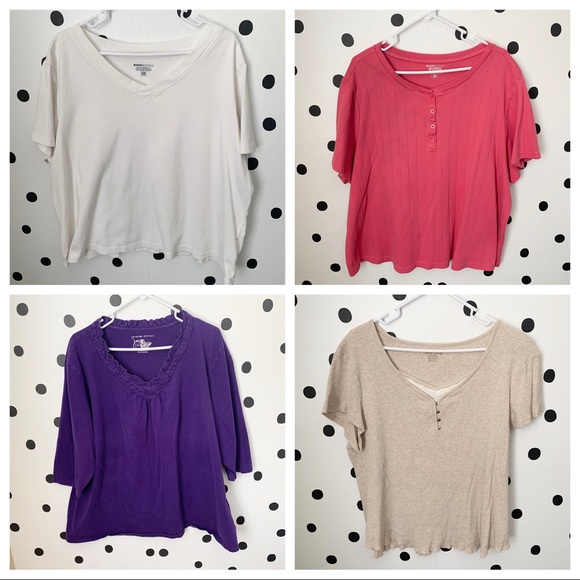 Tops - 🔥30%OFF🔥Bundle 4 shirts size 3X